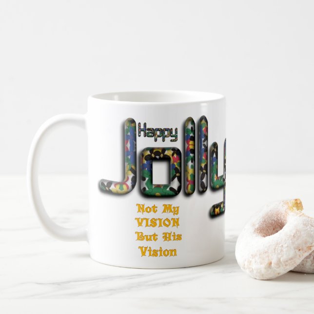 Divine Perspective | "Not My Vision But His" 3D Ha Coffee Mug (With Donut)
