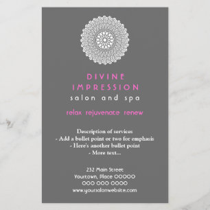 Divine Pink Impression Vertical Flyer