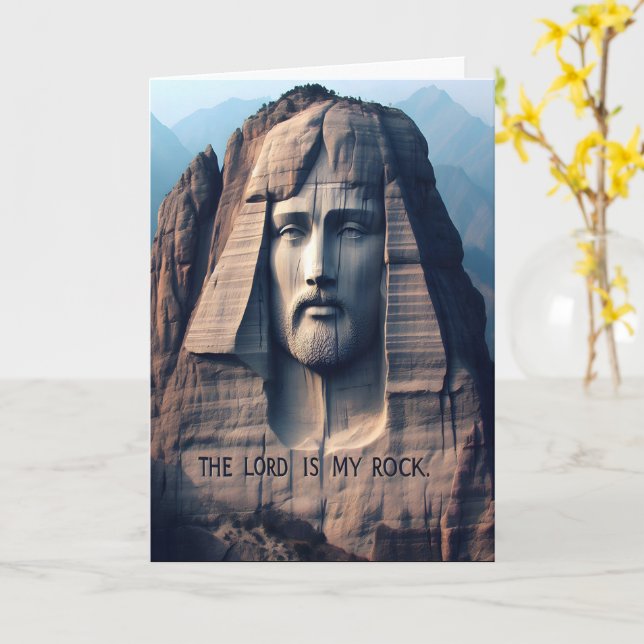 Divine Presence Among the Mountains Card (Yellow Flower)