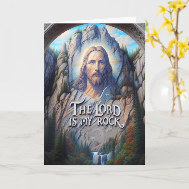 Divine Presence Among the Mountains Card (Yellow Flower)