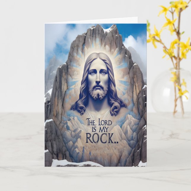 Divine Presence Among the Mountains Card (Yellow Flower)