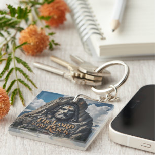 Divine Presence Among the Mountains Key Ring
