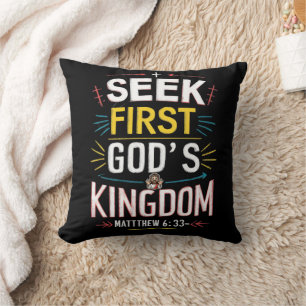 Divine Quest: Pursuing Gods Kingdom Cushion