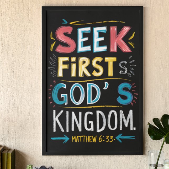 Divine Quest: Seek First Gods Kingdom Poster (Creator Uploaded)