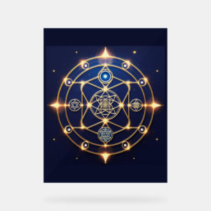 Divine Radiance – 5: Illuminated Universal Energy Acrylic Sign