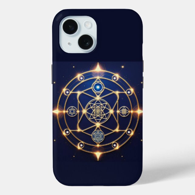 Divine Radiance – 5: Illuminated Universal Energy Case-Mate iPhone Case (Back)