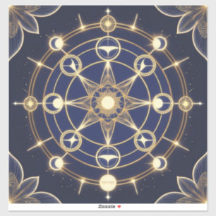 Divine Radiance – Golden Mandala of Awakening