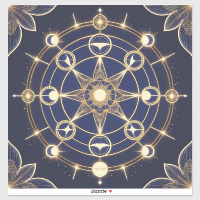 Divine Radiance – Golden Mandala of Awakening (Sheet)