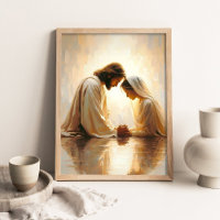 Divine Reflections, Christian Wall Art, Jesus Pray