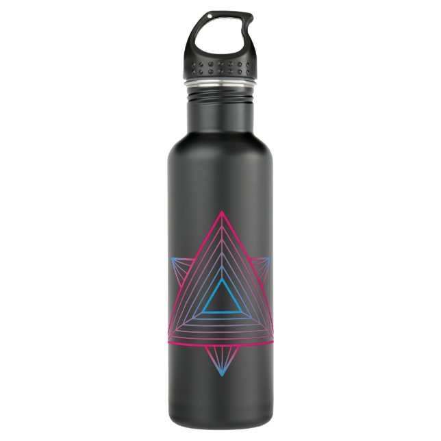 Divine Sacred Geometry 710 Ml Water Bottle (Front)