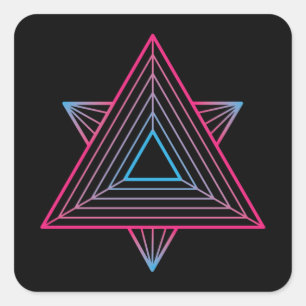 Divine Sacred Geometry Square Sticker