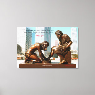 "Divine Servant" City Sculpture Canvas Print