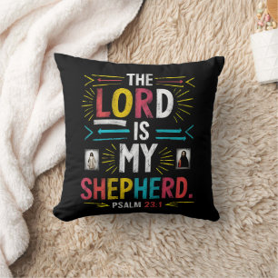 Divine Shepherd: Bible Verse Art Cushion