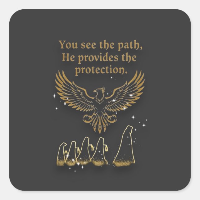 Divine Sight Spiritual Gear Collection  Square Sticker (Front)