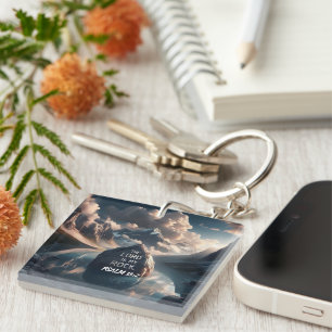 Divine Solidity: The Lord Is My Rock Key Ring