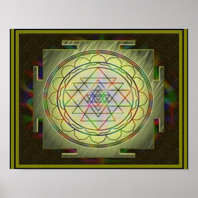 Divine Sri Yantra10 Poster (Front)