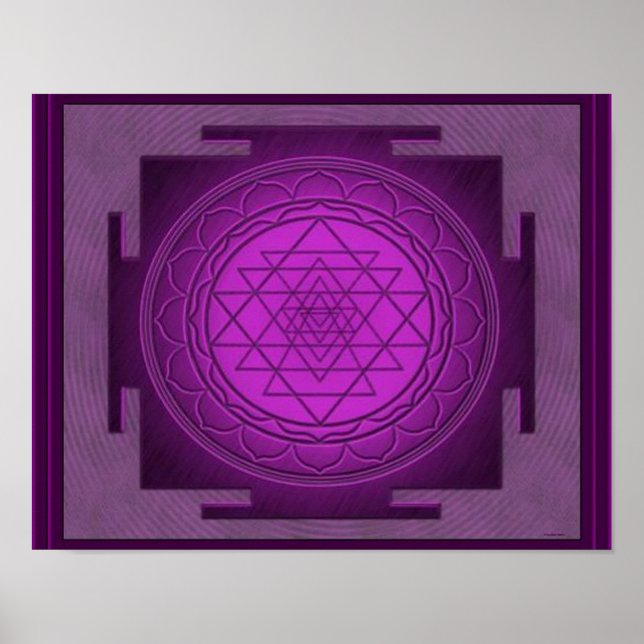 Divine Sri Yantra7 Poster (Front)