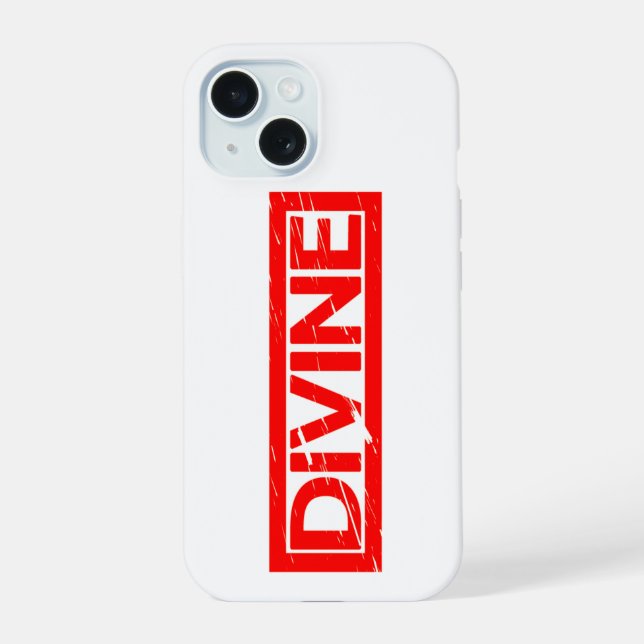 Divine Stamp iPhone 15 Case (Back)