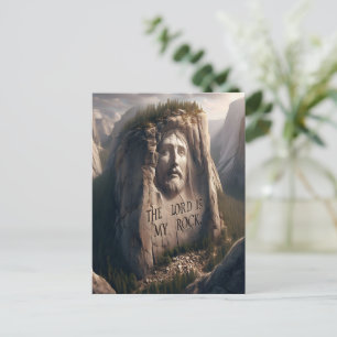 Divine Statue: The Lord Is My Rock Postcard
