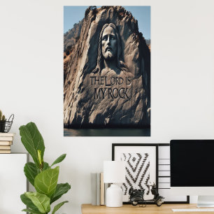 Divine Statue: The Lord Is My Rock Poster