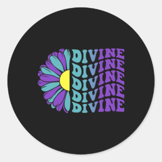 Divine Suicide Prevention Mental Health Awareness Classic Round Sticker