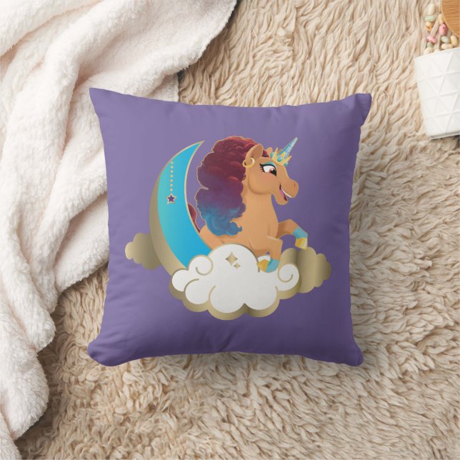 Divine the Unicorn | Moon & Clouds Cushion (Blanket)