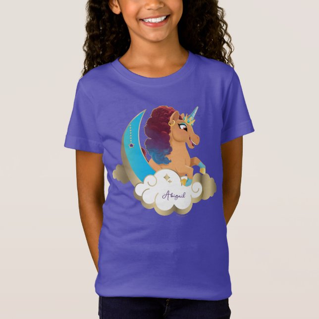 Divine the Unicorn | Moon & Clouds T-Shirt (Front)