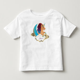 Divine the Unicorn   Moon & Clouds Toddler T-Shirt