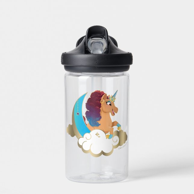 Divine the Unicorn | Moon & Clouds Water Bottle (Front)