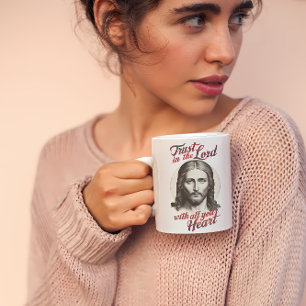 Divine Trust: Jesus Message Coffee Mug