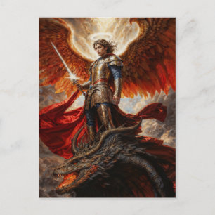 Divine Warrior Archangel Michael Postcard