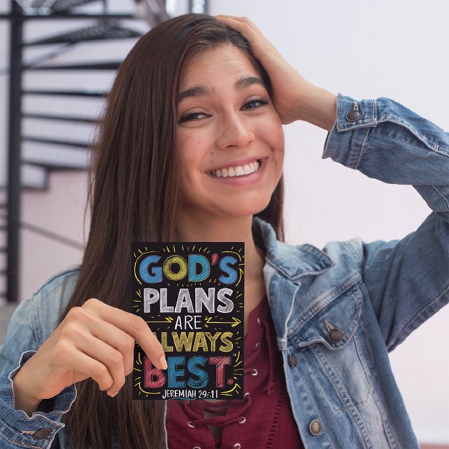 Divine Wisdom: Gods Plans Are Always Best Postcard (Creator Uploaded)