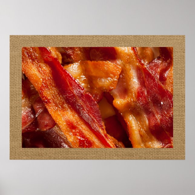 Divinely Decadent Bacon Art Poster (Front)