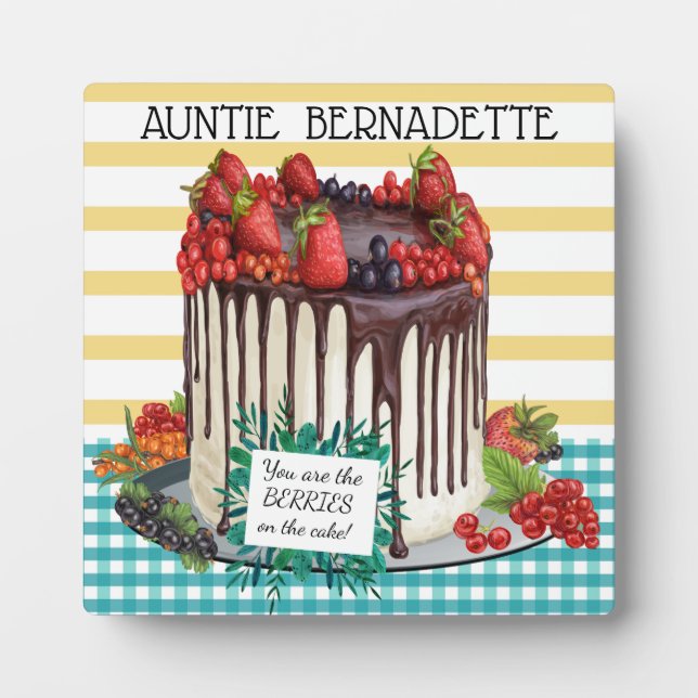 Divinely Decadent Cake Plaque (Front)