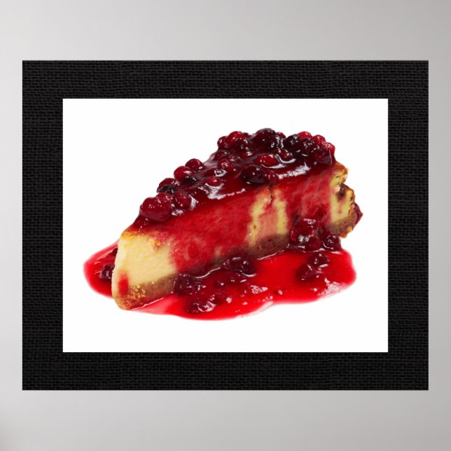 Divinely Decadent Cheesecake Art Poster (Front)