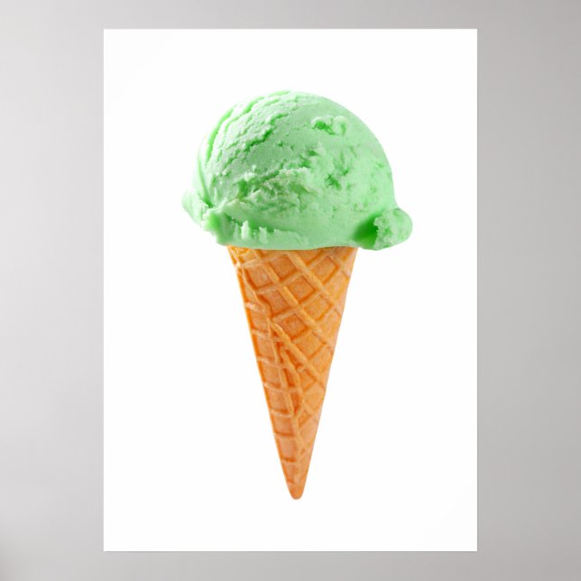 Divinely Decadent Ice Cream Cone Poster (Front)