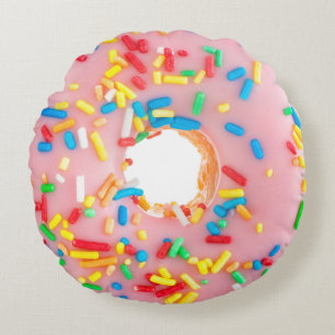 Divinely Decadent Round Doughnut Pillow