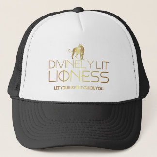 Divinely Lit Lioness Zodiac Trucker Hat