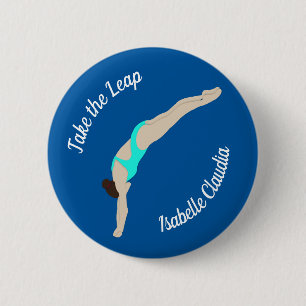 Diving 6 Cm Round Badge