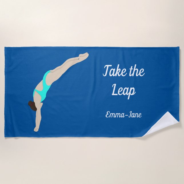 Diving Beach Towel (Front)