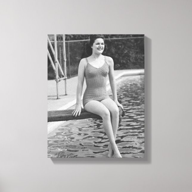 Diving Board Canvas Print (Front)
