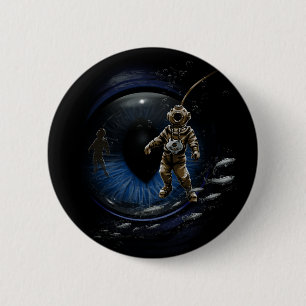 Diving Buddy 6 Cm Round Badge