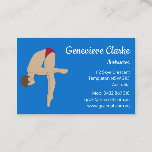 Diving Business Card (Front)