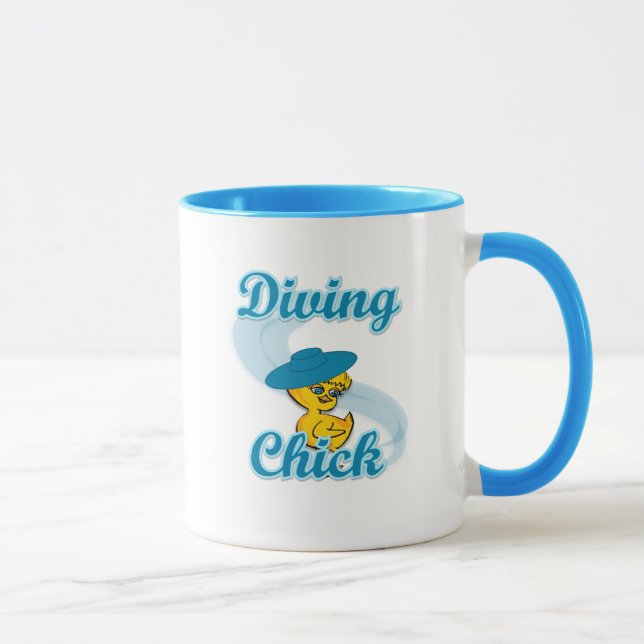 Diving Chick #3 Mug (Right)