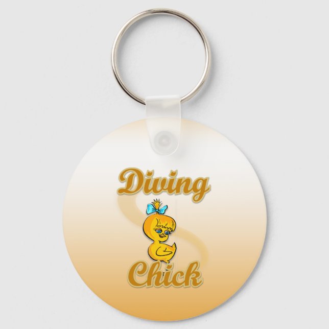 Diving Chick Key Ring (Front)