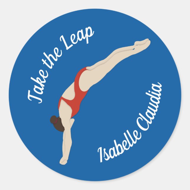 Diving Classic Round Sticker (Front)