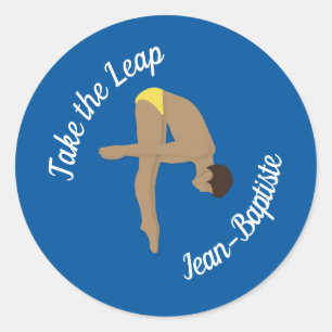 Diving Classic Round Sticker