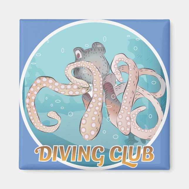 Diving Club Sign Magnet (Front)