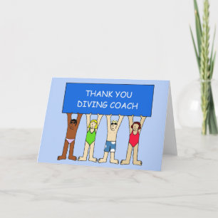 DIVING COACH THANK YOU CARD
