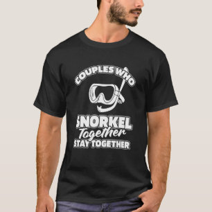 Diving Couple Diver   Snorkel Snorkeling T-Shirt
